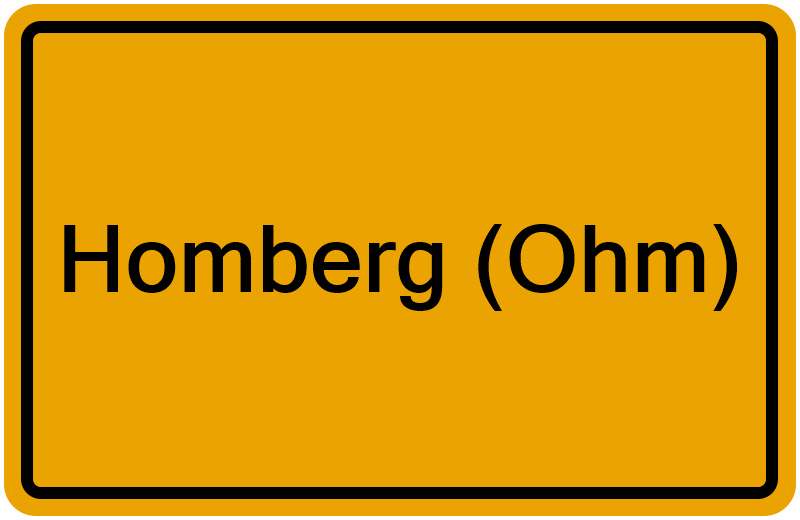Handelsregisterauszug Homberg (Ohm)